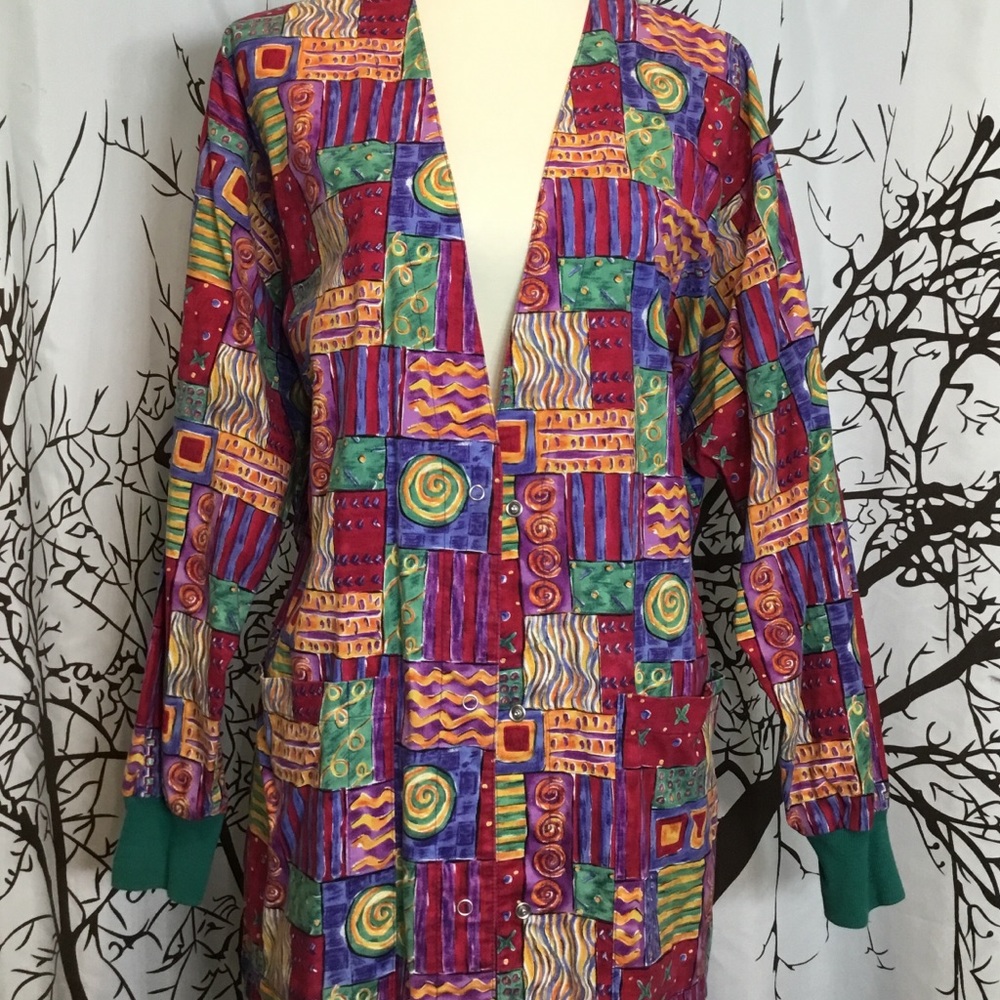 Scrub Dental Lab Vet Rescue Jacket Top